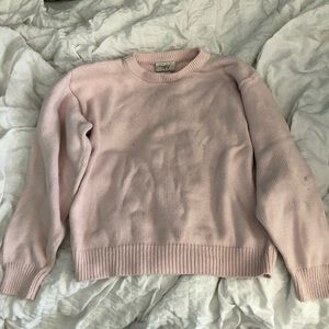 50s Vintage Pale Pink Sweater